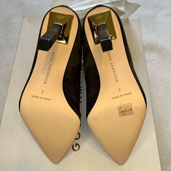 Good American Camo High Kickstand Stretch‎ Ankle Boots Stiletto Booties - Picture 4 of 9